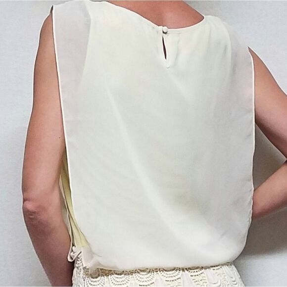 VINTAGE Addie Yellow Crochet Drop Waist Dress - Picture 7 of 10